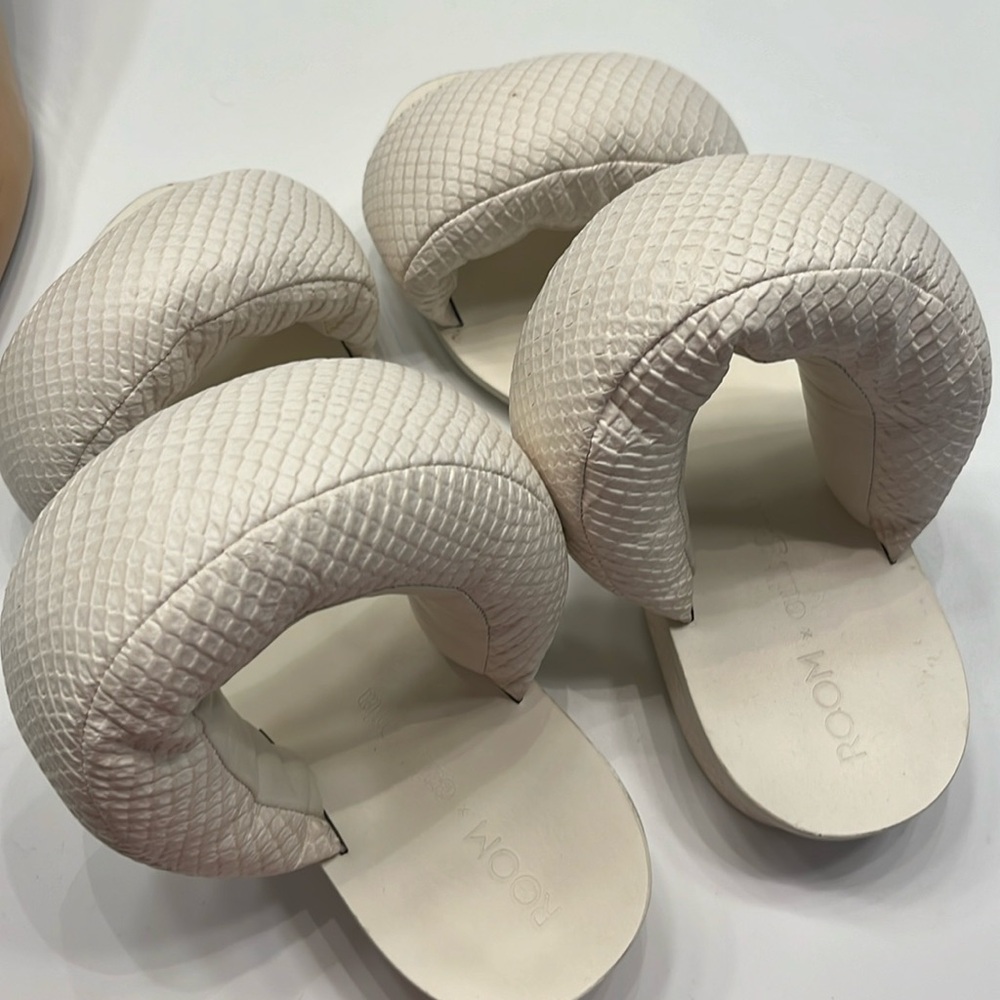 cult Gaia pillow  sandals